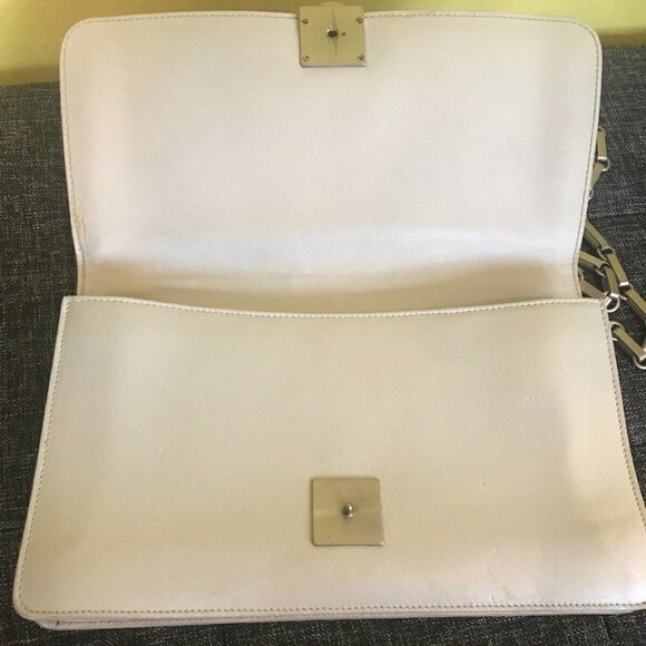 Marc Cross Vintage Smooth Light Grey Leather Bag - Picture 11 of 13
